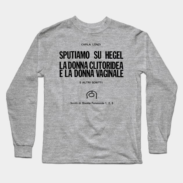 Manifesto di Rivolta Femminile / Feminist Revolt Manifesto Long Sleeve T-Shirt by CultOfRomance